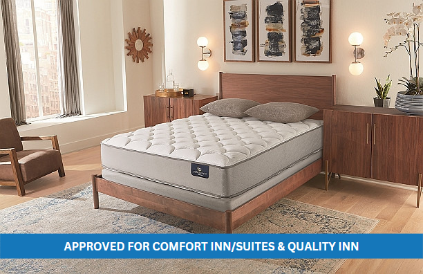 Serta Master Suite II Plush 2 sided 9in Fnd Various